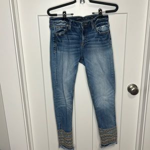 Miss Me ankle skinny jeans size 27